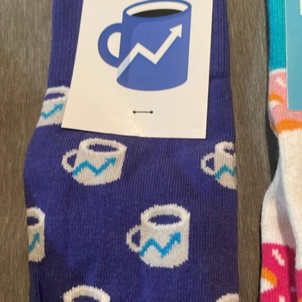 Club Men's Printed Long Branded Socks: Morning Brew, Yale, Yahoo View 2